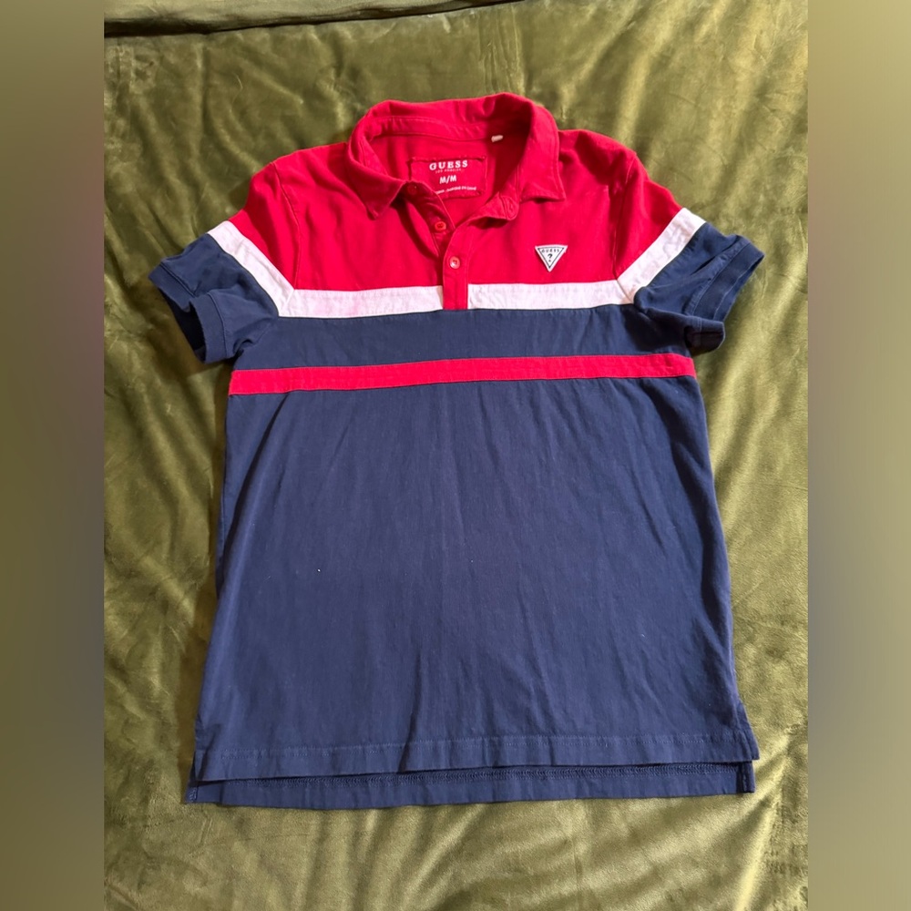Guess Los Angeles Boys Size Medium Polo T Shirt Pre Owned